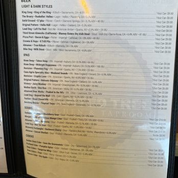 Slanted Tree Kitchen & Taproom - Beer Menu - Burgers Near Me - Fairfield, California