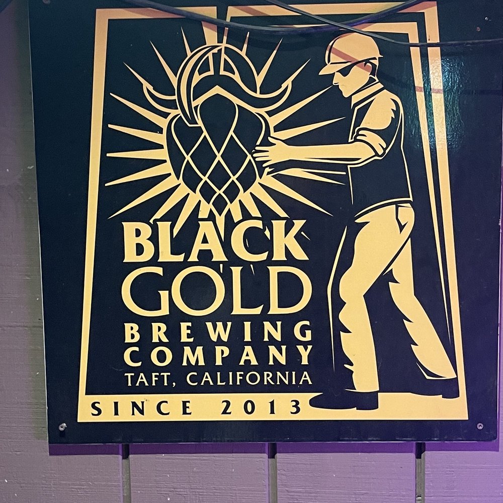 Black Gold Brewing Company - Patio Sign. - Breweries Near Me - Taft, California Black Gold Brewing Company - Patio Sign. - Breweries Near Me - Taft, California