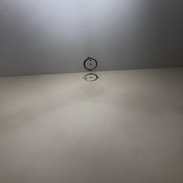 The two holes they cut to connect power for mirror and create outlet