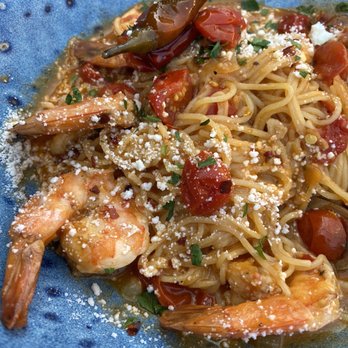 Charred - Spaghetti and shrimp - Pizza Near Me - Midlothian, Virginia