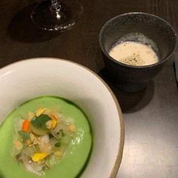 Kochi - Pinenut soy milk soup - Korean Near Me - New York, New York Kochi - Pinenut soy milk soup - Korean Near Me - New York, New York