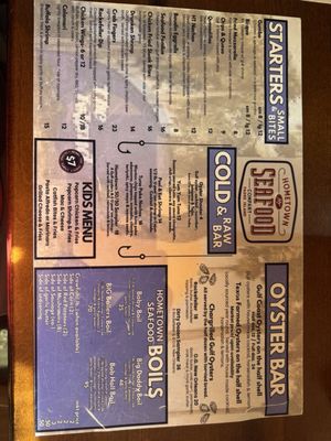 Menu photo 1 Hometown Seafood Corpus Christi, TX