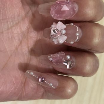 Fantasy Nails & Spa - Uv fill with some gems - Nail Salons Near Me - Metuchen, New Jersey Fantasy Nails & Spa - Uv fill with some gems - Nail Salons Near Me - Metuchen, New Jersey
