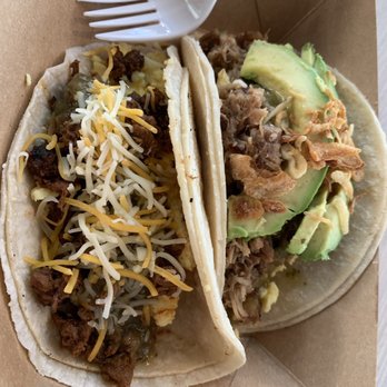 The Peached Tortilla - Pork Belly left, Korean Steak right - Tacos Near Me - Austin, Texas The Peached Tortilla - Pork Belly left, Korean Steak right - Tacos Near Me - Austin, Texas