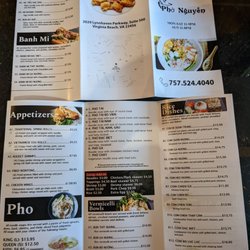 Pho Nguyen - Menu