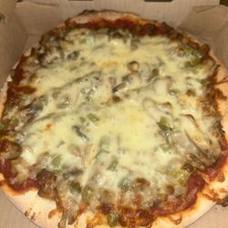 Steve's Pizza - Sausage, mushroom and green pepper