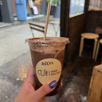 Urban Backyard - Iced peppermint Candy mocha - Coffee & Tea Near Me - New York, New York Urban Backyard - Iced peppermint Candy mocha - Coffee & Tea Near Me - New York, New York
