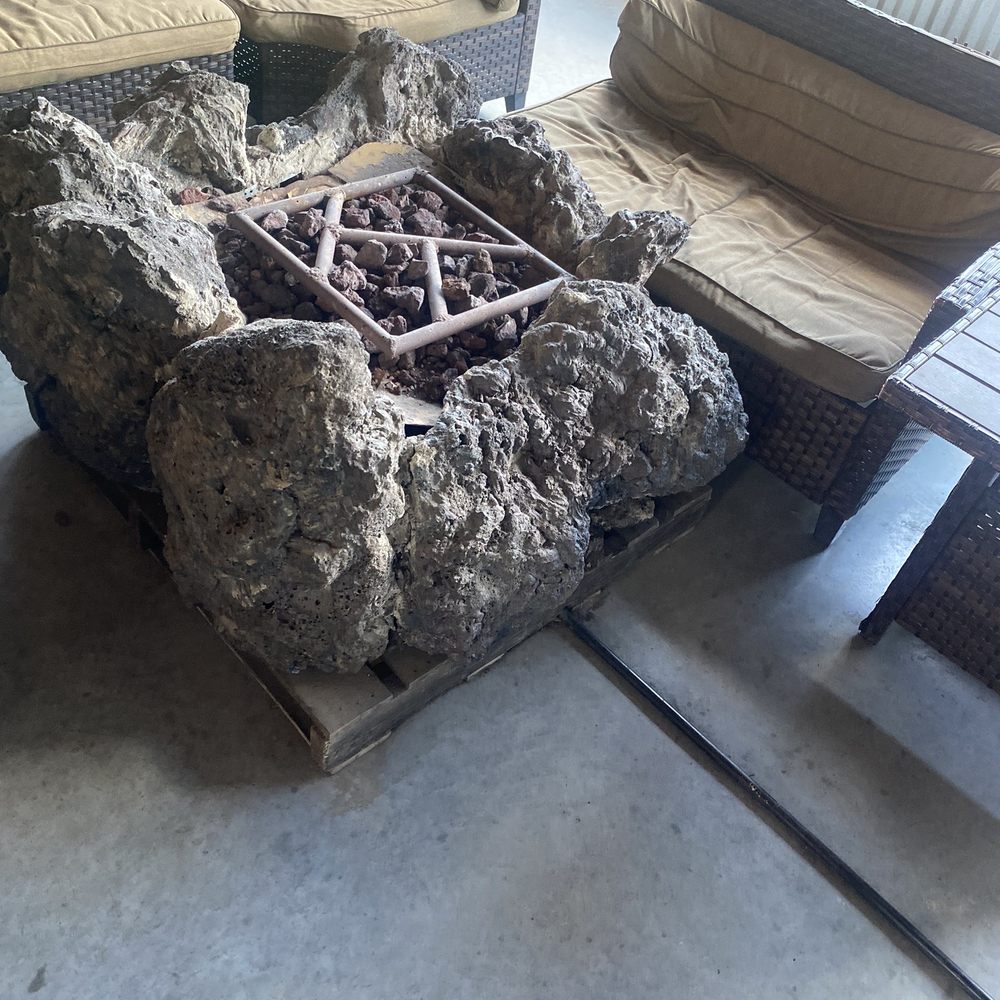 Overflow Cafe - Fire pit...waiting for the fall season! - Coffee & Tea Near Me - Houston, Texas