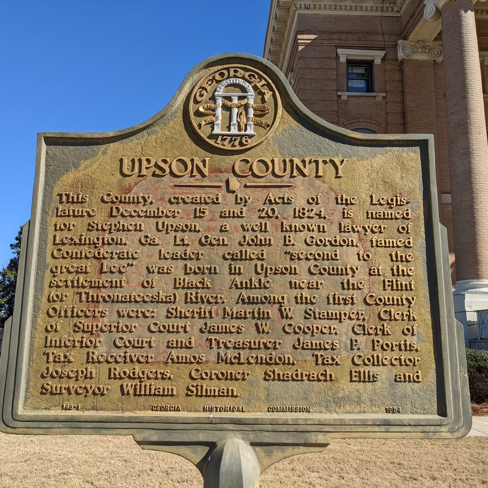 Upson County Courthouse Historical Marker - Upson County Courthouse Historical Marker - Landmarks & Historical Buildings Near Me - Thomaston, Georgia Upson County Courthouse Historical Marker - Upson County Courthouse Historical Marker - Landmarks & Historical Buildings Near Me - Thomaston, Georgia
