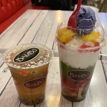 BAMBŪ Desserts & Drinks - Passion fruit tea, ube halo halo. - Juice Bars & Smoothies Near Me - Westminster, California BAMBŪ Desserts & Drinks - Passion fruit tea, ube halo halo. - Juice Bars & Smoothies Near Me - Westminster, California