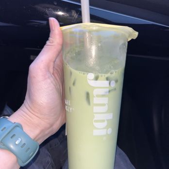 Junbi Matcha & Tea - Matcha latte, emphasis on the latte - Bubble Tea Near Me - Livermore, California Junbi Matcha & Tea - Matcha latte, emphasis on the latte - Bubble Tea Near Me - Livermore, California