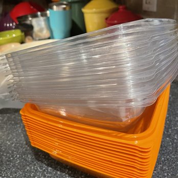 Salad and Go - 2-2022 - Our collection plus a few more from tonight. We wash, reuse and recycle these. - Salad Near Me - Carrollton, Texas Salad and Go - 2-2022 - Our collection plus a few more from tonight. We wash, reuse and recycle these. - Salad Near Me - Carrollton, Texas