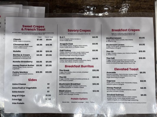 Menu photo 2 Red Bicycle Coffee & Crepes Murfreesboro, TN Menu photo 2 Red Bicycle Coffee & Crepes Murfreesboro, TN