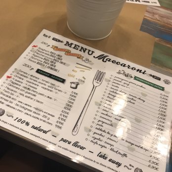 Maccaroni - Simple menu with make-your-own pasta dish choices! - Italian Near Me - Barcelona, B Maccaroni - Simple menu with make-your-own pasta dish choices! - Italian Near Me - Barcelona, B