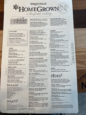 Menu photo 4 HomeGrown - Springdale Springdale, AR