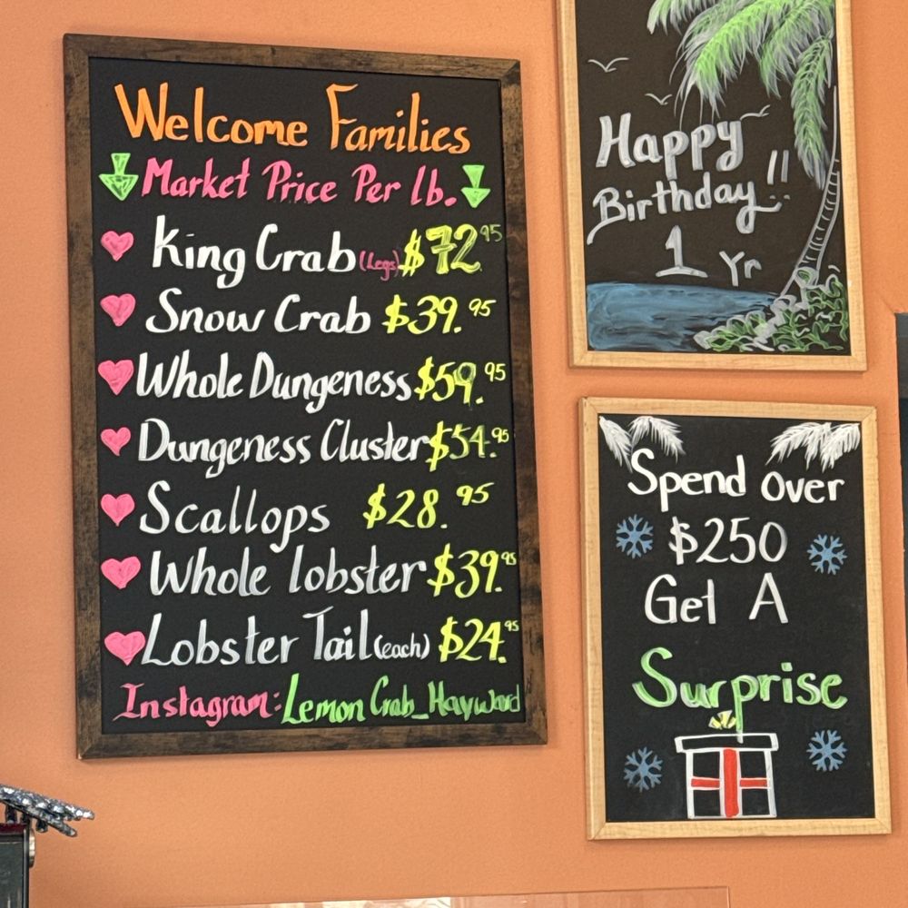 Lemon Crab - Menu - Seafood Near Me - Hayward, California Lemon Crab - Menu - Seafood Near Me - Hayward, California