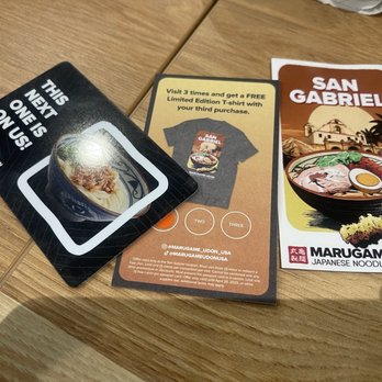 Marugame Udon - Was given a $10 gift card because they ran out of udon. Had to wait for new ones =] - Japanese Near Me - San Gabriel, California