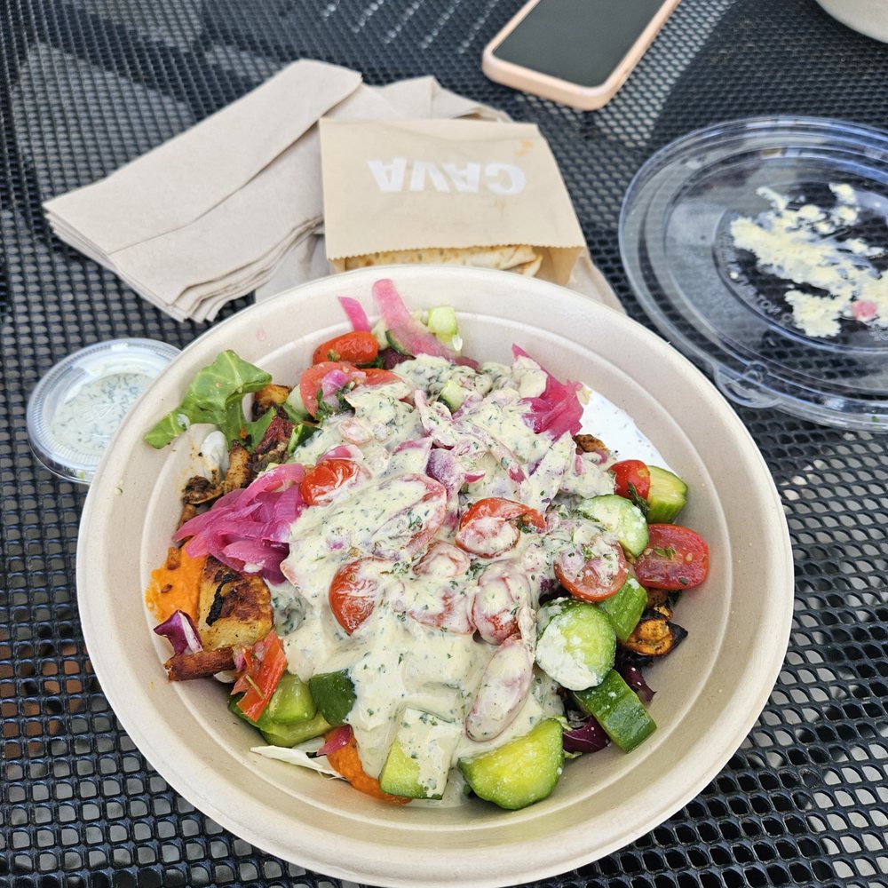 CAVA - spicy hummus bowl - Mediterranean Near Me - Santa Monica, California CAVA - spicy hummus bowl - Mediterranean Near Me - Santa Monica, California