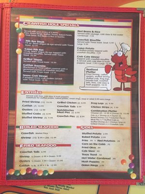 Menu photo 3 Crawfish Hole #2 Steak & Seafood Restaurant Minden, LA Menu photo 3 Crawfish Hole #2 Steak & Seafood Restaurant Minden, LA