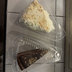 QV Cafe & Bakery - Coconut cream pie and turtle cheesecake