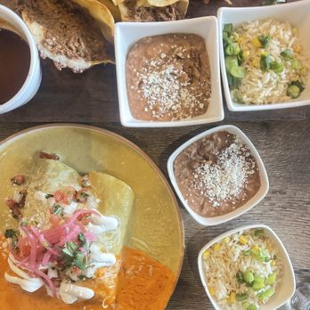 Zona Cantina + Cocina - Shredded Short Rib Enchiladas and Quesa Birria Taco Trio - Mexican Near Me - Mesa, Arizona