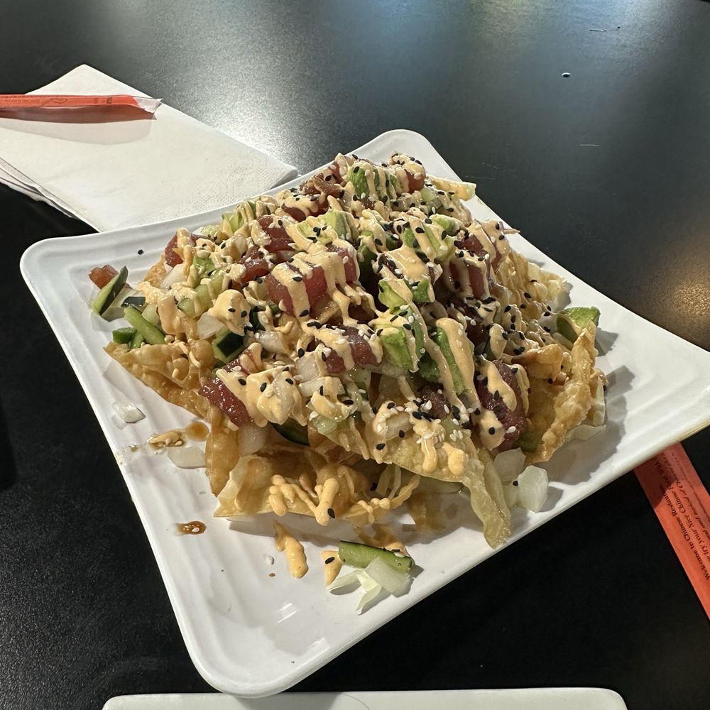 Pokey nachos very flavorful and it's something I would definitely buy again! Pokey nachos very flavorful and it's something I would definitely buy again!
