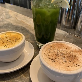 Aster Hall - Almond turmeric and regular chai lattes and matcha Arnold Palmer - Burgers Near Me - Chicago, Illinois Aster Hall - Almond turmeric and regular chai lattes and matcha Arnold Palmer - Burgers Near Me - Chicago, Illinois