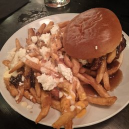 The special poutine burger (with extra deliciousness on the fries) The special poutine burger (with extra deliciousness on the fries)