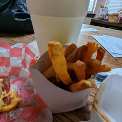 Central Park - Seasoned fries and Mt. Dew