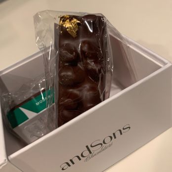 andSons Chocolates - Hazelnut and orange chocolate bar - Chocolatiers & Shops Near Me - Beverly Hills, California