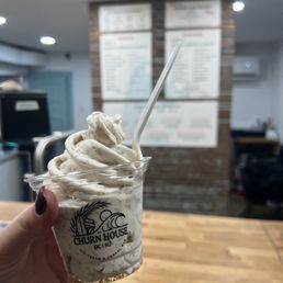 Vanilla with Pumpkin Special K mixed in