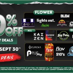 Wellgreens Dispensary - Every Friday until 9/30