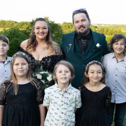Whittington Plumbing - Me and my beautiful wife with our 5 incredible kids on our wedding day in 2024