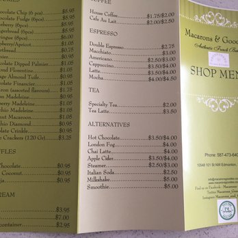 Macarons & Goodies - Menu - Macarons Near Me - Edmonton, Alberta