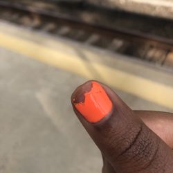 Polish'D Nail Boutique - My gel polish manicure after 1 day ....I work at a desk sending emails all day so I'm not at all rough with my hands.