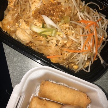 Surin West - Chicken Pad Thai Noodle & Egg Rolls - Thai Near Me - Birmingham, Alabama Surin West - Chicken Pad Thai Noodle & Egg Rolls - Thai Near Me - Birmingham, Alabama