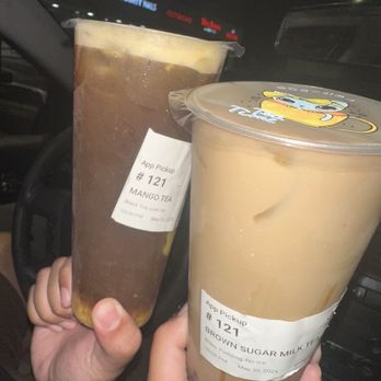 Bobo The Boba - BROWN SUGAR MILK TEA MANGO TEA - Bubble Tea Near Me - Northridge, California