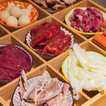 Hot Pot Kitchen - a variety of meats and vegetables - Hot Pot Near Me - Rockville, Maryland Hot Pot Kitchen - a variety of meats and vegetables - Hot Pot Near Me - Rockville, Maryland