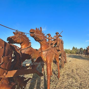 Pronzini Christmas Tree Farms - Amazing artistic statues showcasing when the colonizers arrived on turtle island - Pumpkin Patches Near Me - Petaluma, California