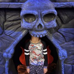 Monster Mini Golf Katy - They got kick out of the rubber chimney