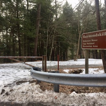 Raymondskill Falls - Parking lot was closed but Everyone parked down the road - Hiking Near Me - Milford, Pennsylvania Raymondskill Falls - Parking lot was closed but Everyone parked down the road - Hiking Near Me - Milford, Pennsylvania