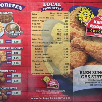 Krispy Krunchy Chicken - Menu - Breakfast & Brunch Near Me - Jacksonville, Florida Krispy Krunchy Chicken - Menu - Breakfast & Brunch Near Me - Jacksonville, Florida