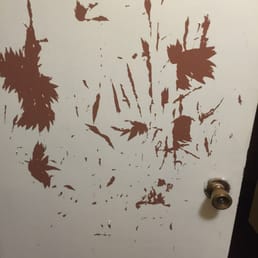 Closet door. What happened here and who was trying to escape? Closet door. What happened here and who was trying to escape?