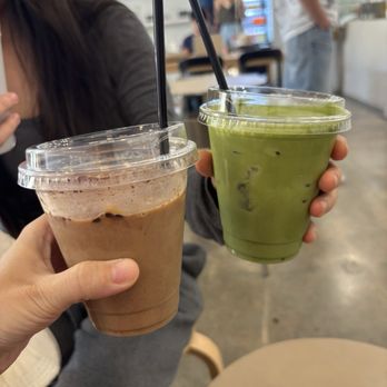 Stagger Coffee - Orange mocha and double matcha - Coffee & Tea Near Me - Los Angeles, California Stagger Coffee - Orange mocha and double matcha - Coffee & Tea Near Me - Los Angeles, California