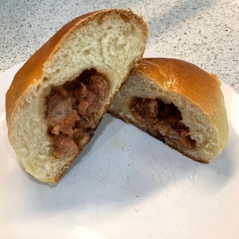 Tom's Chinese BBQ - Inside the bbq pork bao - Chinese Near Me - San Diego, California Tom's Chinese BBQ - Inside the bbq pork bao - Chinese Near Me - San Diego, California