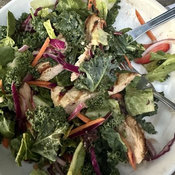 Piggy's Kitchen & Bar - Red goat salad, missing 3/6 ingredients and had 2 slices of strawberries - Breakfast & Brunch Near Me - Houston, Texas Piggy's Kitchen & Bar - Red goat salad, missing 3/6 ingredients and had 2 slices of strawberries - Breakfast & Brunch Near Me - Houston, Texas