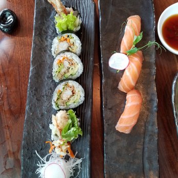 MF Sushi - Salmon nigiri, soft shell crab roll - Sushi Bars Near Me - Houston, Texas