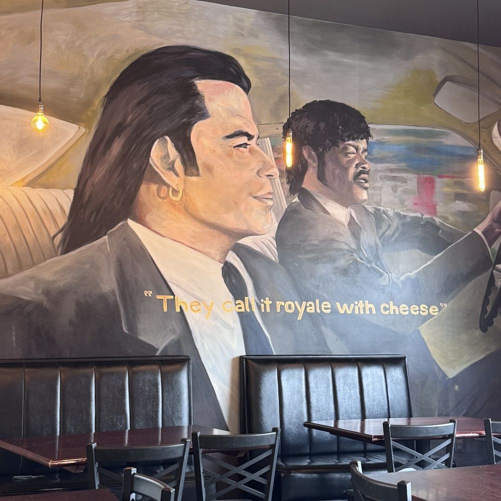 Royale with Cheese - Wall mural - Burgers Near Me - Detroit, Michigan Royale with Cheese - Wall mural - Burgers Near Me - Detroit, Michigan