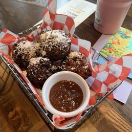 Apple fritters and apple butter