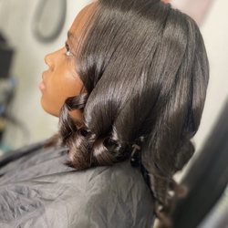 8th Of November Hair - Silk Press and Curls